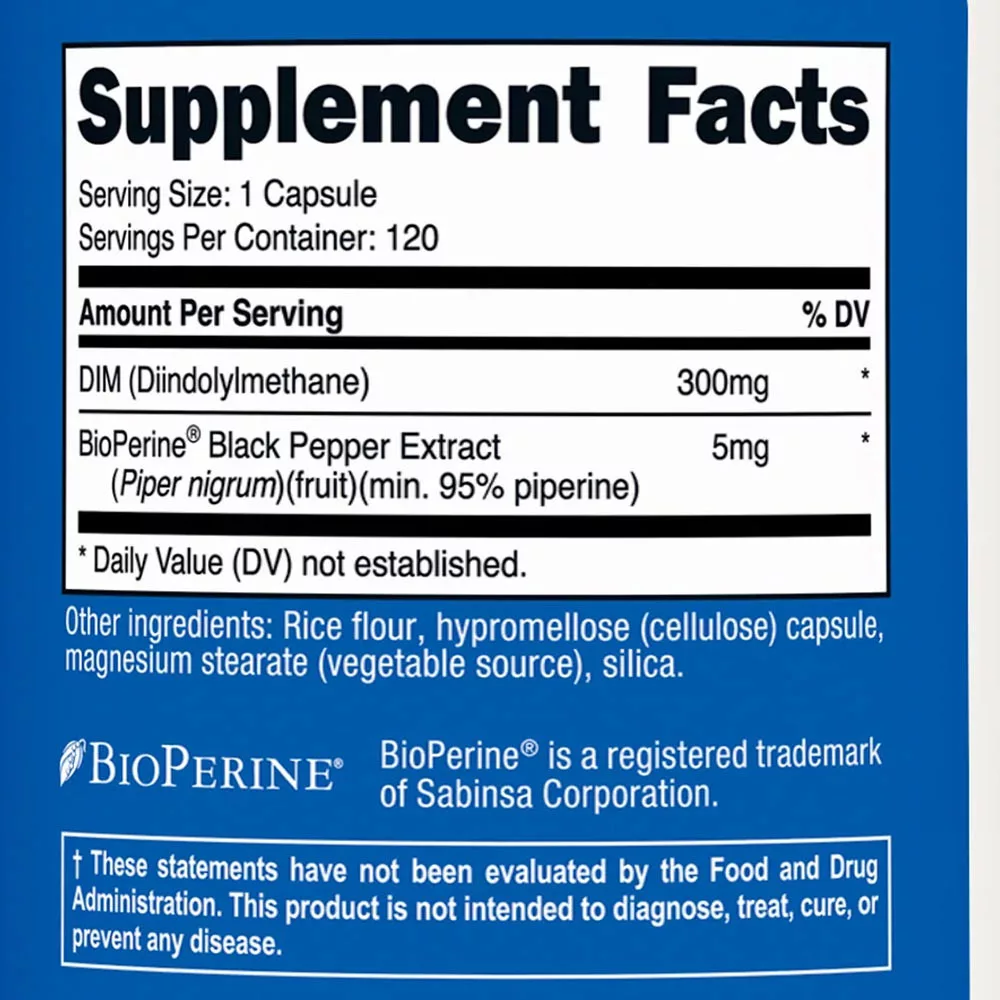 Nutricost DIM Capsules 300 mg (120 Capsules)