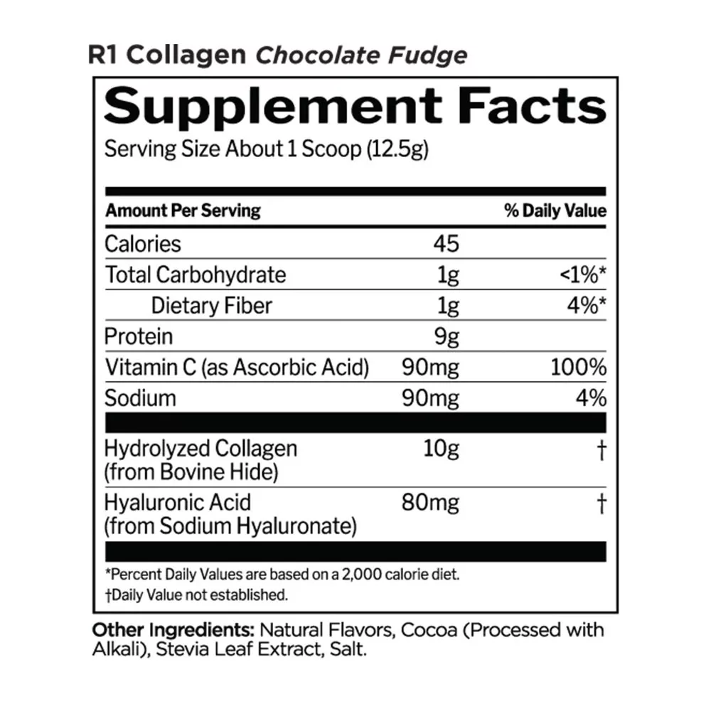 Rule1 Collagen Peptides (250 g, Chocolate Fudge)